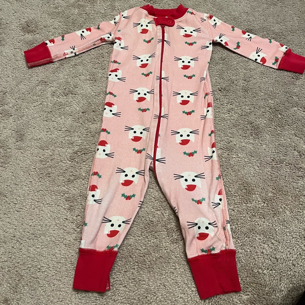 Hanna Andersson cat holiday pajamas